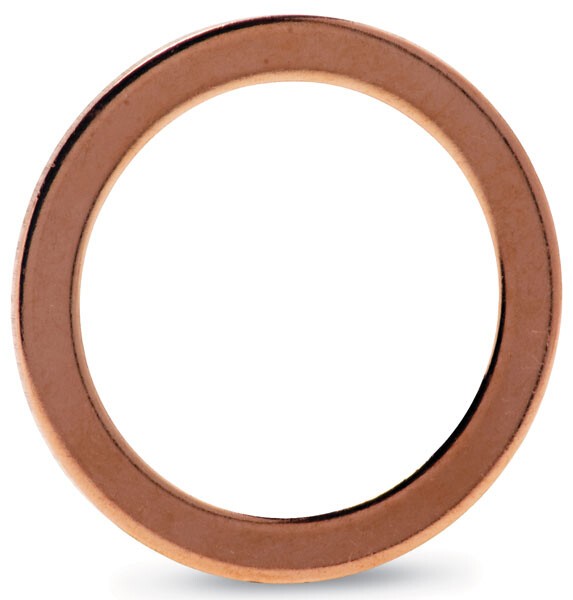 What are the different types of annealed copper gaskets available?